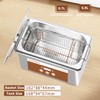SOUTH BASE Ultrasonic Cleaner,900ML 35W Stainless Steel Ultrasonic Jewelry Cleaner