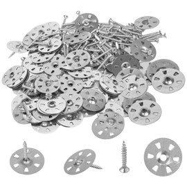 Tile Backer Board, 200 Pcs Insulation Washers Heat Shield Repair Kit Easy Fix Washers Metal Washers Insulation Board Washers 35 mm With Screws (3.5x30mm)