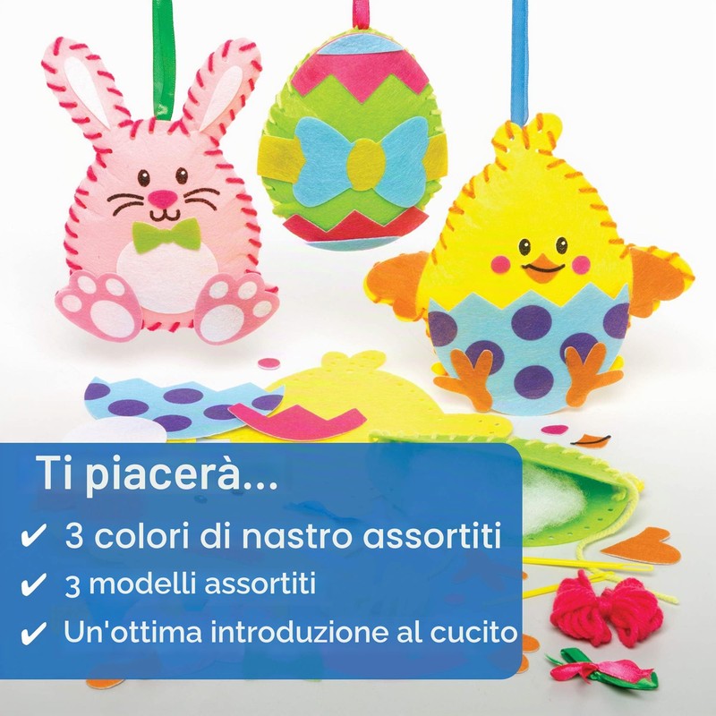 Baker Ross Decorazioni da Cucire di Pasqua - Confezione da