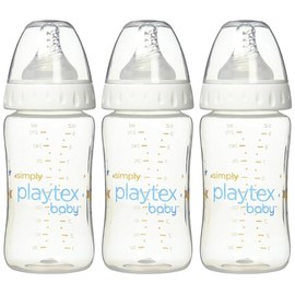 Playtex Baby Simply Playtex Complete Tummy Comfort Baby Bottles, Anti-Colic & Anti-Reflux, 9 Oz, 3 Count