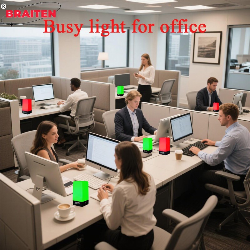 BRAITEN Busy Light for Office,Do Not Disturb Light,Workspace Productivity (A)