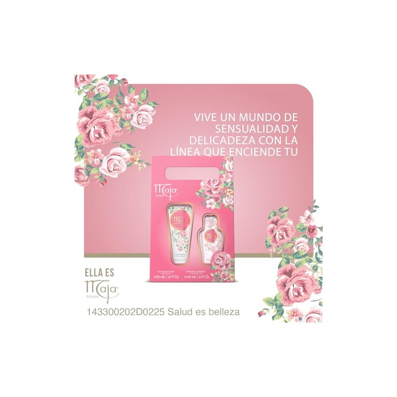 Maja, Estuche Coleccionable Love Rose 2 piezas, contiene un Body