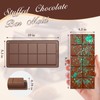 XIZIX Chocolate Bar Mold 2 Pack, Non-Stick Deep Dubai Chocolate
