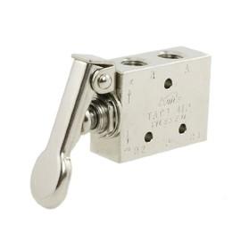 uxcell Pneumatic 3 Position 4 Way Spring Return Lever Manual Air Valve