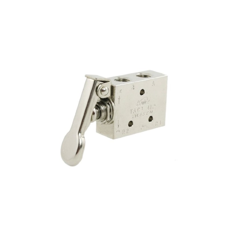 uxcell Pneumatic 3 Position 4 Way Spring Return Lever Manual