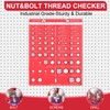 USTSOK 42 Nut and Bolt Thread Checker,Bolt Size and Thread