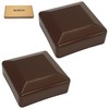 SKIR'CO Pack of 2 Fence Post Caps Square 70 x