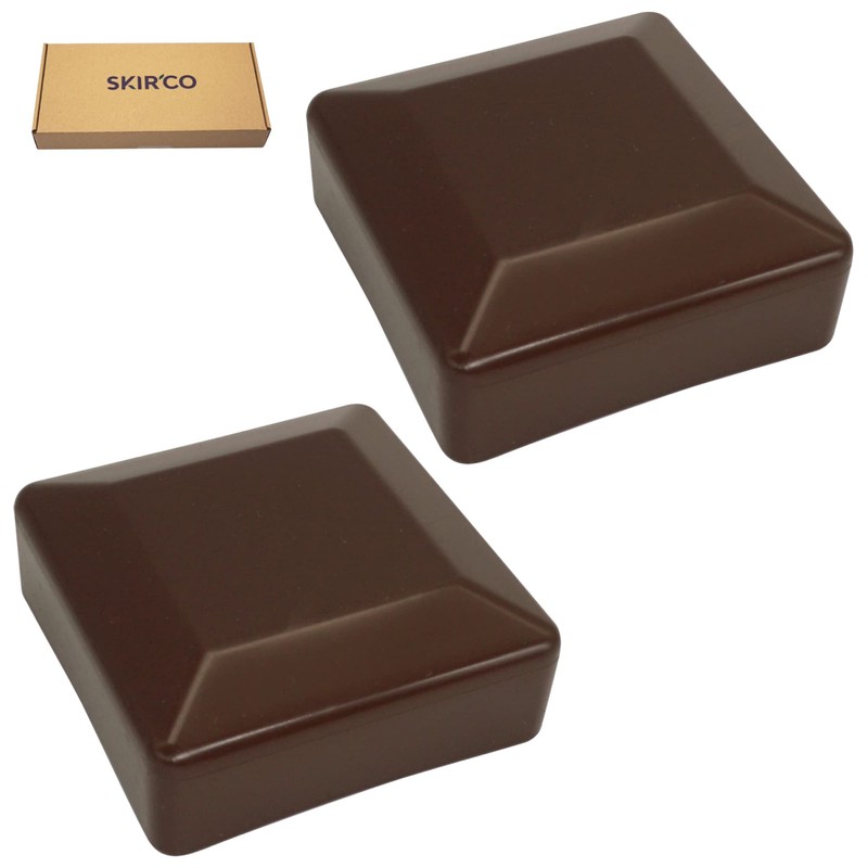 SKIR'CO Pack of 2 Fence Post Caps Square 70 x