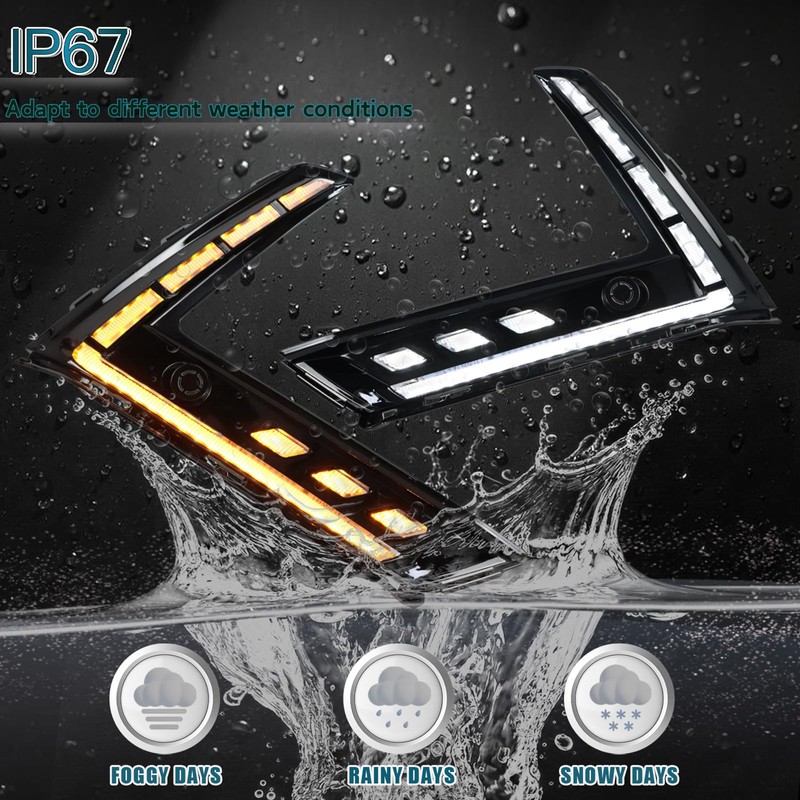 INUBOXES LED Front Bumper Fog Lights Fit for 2023 2024