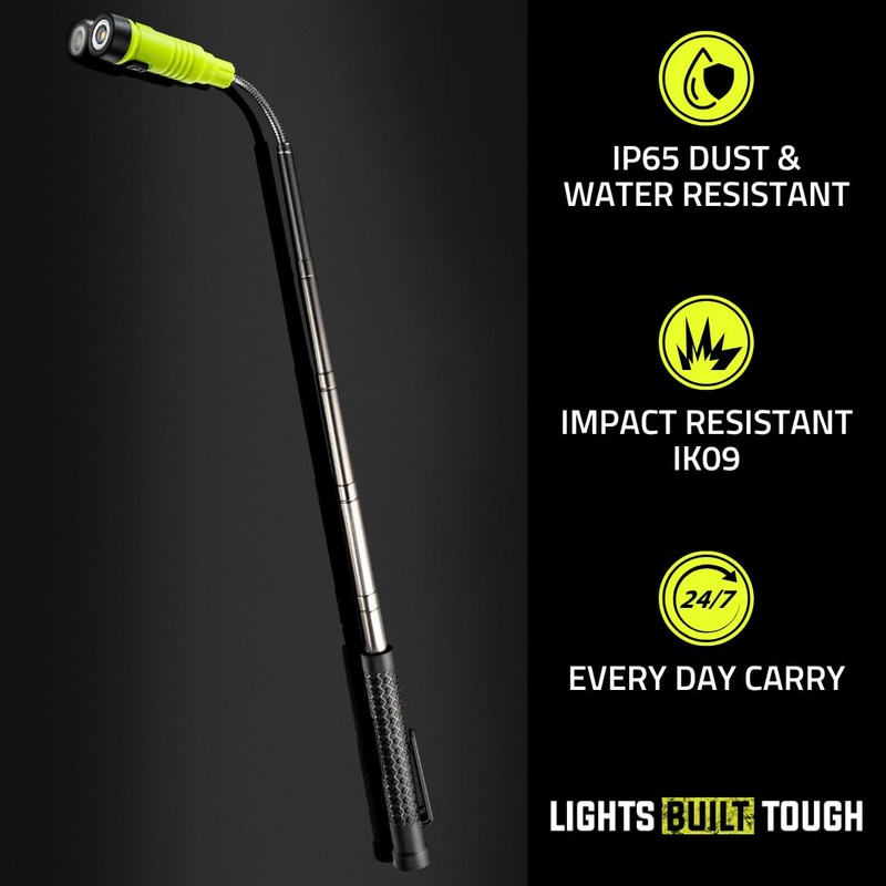 Unilite FLX-125 LED Telescopic Inspection Light, 125 Lumens, 17.7-52.2 cm