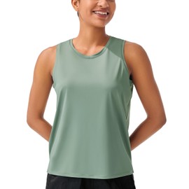 Workout Tops for Women Athletic Running Gym Tank Yoga Cool-Dry Sleeveless Loose Fit Shirts