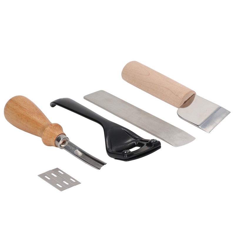 Metal Leather Skiver Set Easy Cutting Incisive Curved Handle Safety
