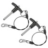 M METERXITY Pack of 2 T-Handle Locking Pins, 1/4 Inch