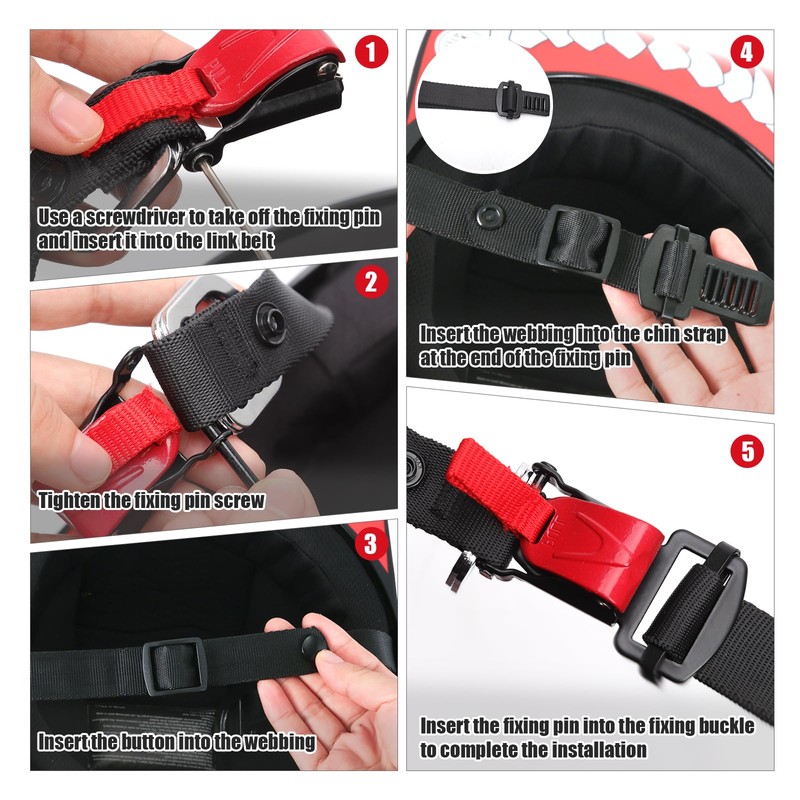 Helmet Quick Release Buckle Kit, Quick Release Strap Buckle Replacement