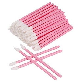BNP 100 Pcs Pink Disposable Lip Brush Gloss Wands Applicator Makeup Cosmetic Tool Beauty