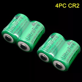 UltraFire 4PC UltraFire CR2 800mAh 3.0V Li-ion Rechargeable Battery Batteries BRAND NEW US