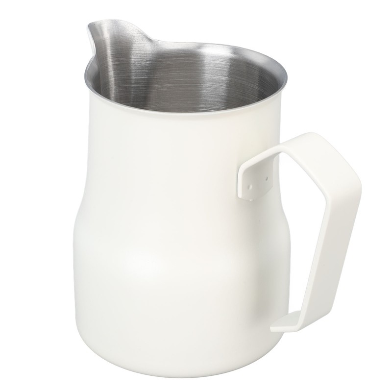 Milk Frother Cup 350ml 304 Stainless Steel Pointed Mouth Foaming