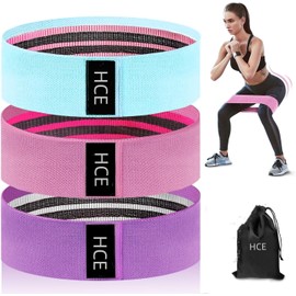 Fabric Resistance Bands for Working Out - Exercise Bands for Women and Men, Booty Bands for Legs and Butt, Yoga, Pilates, Rehab, Fitness and Home Workout