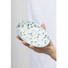 Tranquillo Oriental Oval Stoneware Soap Dish with Blue Print with