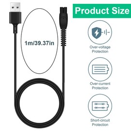 JAZOKA 1 Pcs One Blade Charger, 5V Charger Compatible with QP2724 QP2834 QP1924 MG9520 MG7950 MG5910 BT3238 X5005 X5006