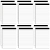 12pcs Perforated Note Pads College Ruled - 4" x 6"