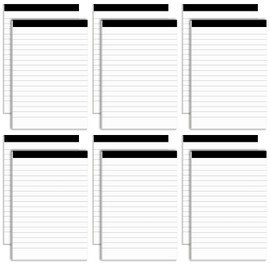 12pcs Perforated Note Pads College Ruled - 4" x 6" Inch Writing Notepad for Daily Planning - Perforated Small Notepads with 30 Sheets per Pad - Ruled Papers