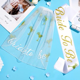 Margarita Veil Bachelorette Party Decorations Margs and Matrimony Bachelorette Bride to Be Veil and Sash for Matrimony Bridal Shower Gift Wedding Engagement Supply