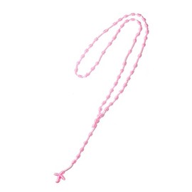 tenghong2021 Multicolor Woven Cross Necklace Multiple Colors Black Knotted Cord Rope Beads String Cord Necklace for Women Men Party Gifts Jewelry-Pink