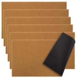 EYUNSTAR 6 Pack Blank Coir Door Mats 30x17 Inch for Painting & Stenciling, Artificial Coir Welcome Mats with Non-Slip Rubber Backing, Easy-Clean Indoor Outdoor Doormat for Front Door Porch