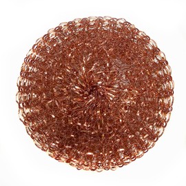 escleano Copper Sponges, Scourer, 100% Copper, Cleaning Sponge, Pot Scraper, for Scratch-Free Cleaning, Pack of 3 (3 x 20 g)