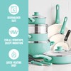 GreenLife Soft Grip 16 Piece Cookware Set, Non-Toxic PFAS-Free Ceramic