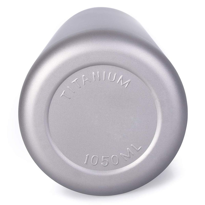 Boundless Voyage 1050ml Pure Titanium Bottle, Wide Mouth, Large Capacity,