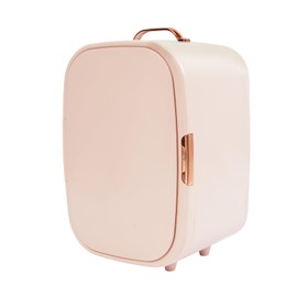 siohdagu 12L Mini Skincare Fridge, Professional Compact Refrigerator, Smart Thermostat Control Mini Refrigerator for Skin Care, Makeup, Beauty, Cosmetics, Food & Drinks, Pink