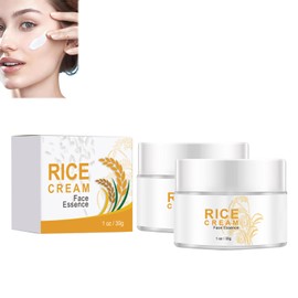 Turmeric 2PC Reis Aufhellung Gesichtscreme,Gesichtscreme Aus Reis,Weißes Reis Gesichtscreme,Anti-Falten Reis Gesichtscreme,Reis Gesicht Feuchtigkeitscreme,Reduziert Pigmentierung Und Hellt Den Hautton