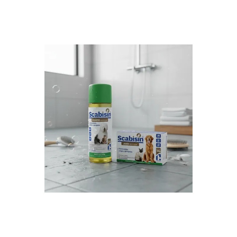 Kit Scabisin Jabón 100 Gr Y Shampoo 250 Ml