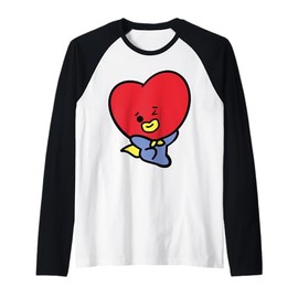 K-Pop Fan Design Cute K-Drama Aesthetic for Korean Music Raglan Baseball Tee