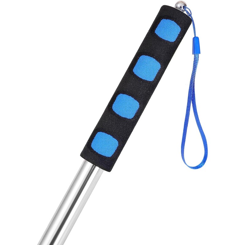 Difounmas 2.5 m Telescopic Flagpole Set, Handheld Telescopic Flagpole, Blue