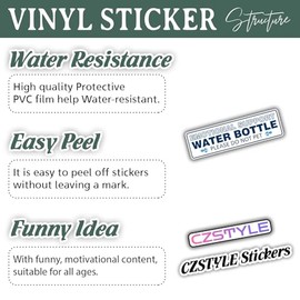(3Pcs) Emotional Support Water Bottle Please Do Not Pet Sticker Funny Quote Waterproof Vinyl Sticker for Books Laptops Phone Water Bottles Kindle Decals 3 Inch
