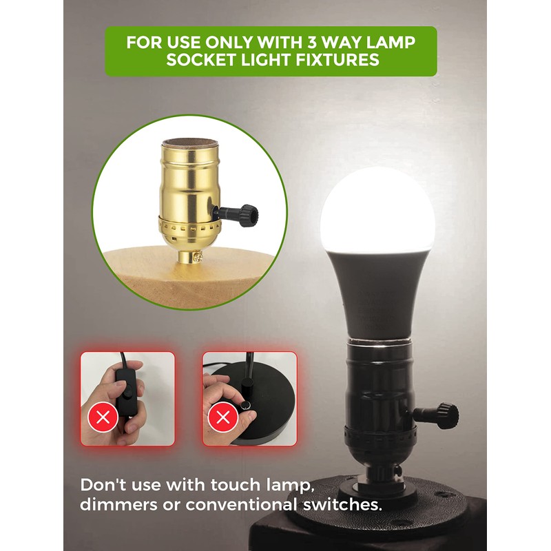 3 Way Light Bulbs, LOHAS 3 Way LED Light Bulbs