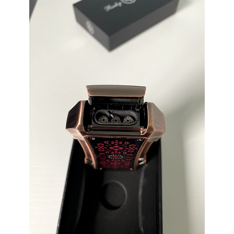 Rocky Patel Genesis Triple Jet Flame Cigar Lighter - Brushed