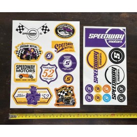 Unbranded SPEEDWAY MOTORS 23pcs set decals STICKERS racing Drags Hotrods vintage lsfest