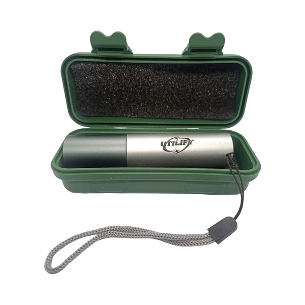 Utilify Hochleistungs-LED-Taschenlampe, wiederaufladbar, 1000 Lumen, 5 Modi und Zoom, beleuchtet