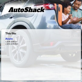 AutoShack Front Drilled & Slotted Brake Rotors | Replacement For 2013-2018 Acura RDX 2016 ILX 2.4L 3.5L V6 AWD FWD | Silver Coated | 2-PC Set | TurboGuard