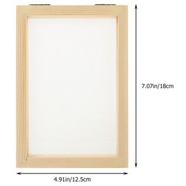 SHINEOFI 2Pcs Wooden Picture Frames for Crafts, Unfinished DIY Pressed Flower Frame for Arts & Craft Supplies