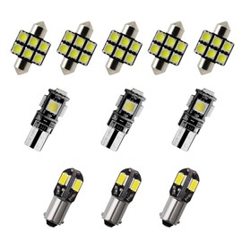 8X-SPEED 11PCS 5050 LED Interior Light Bulbs Kit Fit for Lexus GX MK1 2003-2009, Dome Reading Glove Box Trunk Vanity Mirror Sun Visor Lights
