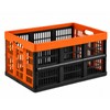 SuceedBuy 45L 3PCS Pack Plastic Collapsible Storage Basket Folding Handles