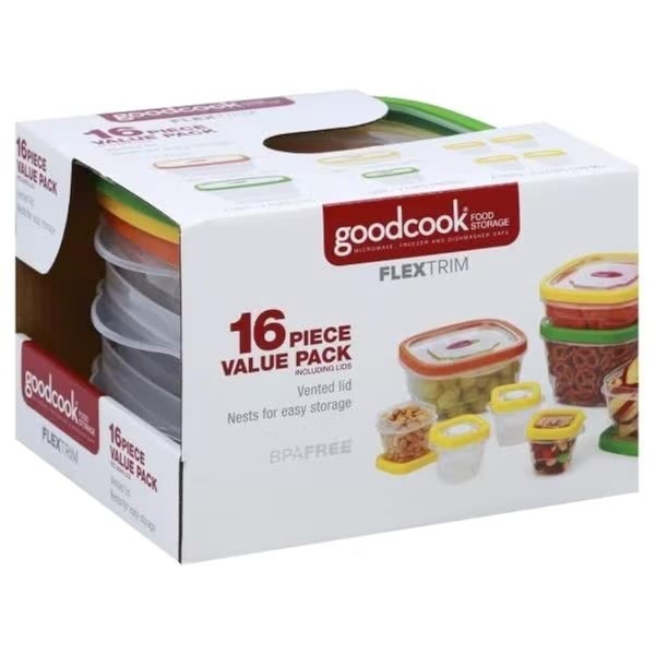 Hansi Naturals goodcook Flex Trim Food Storage Clear Containers with