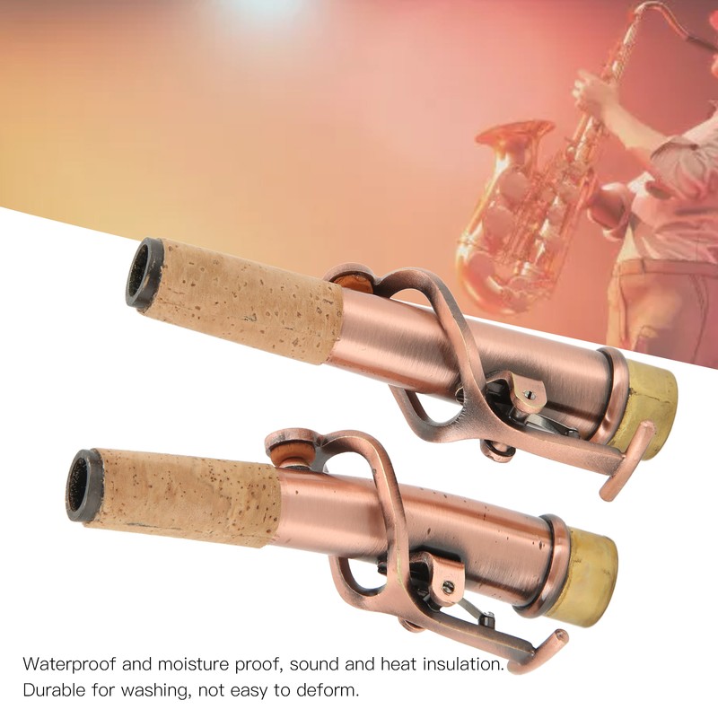 2Pcs Saxophone Neck Metal Straight Curved Accessory Replacement Set Kit
