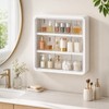 Bathroom Organizer for Cosmetics and Toiletries - Transparent Multi-Layer Display