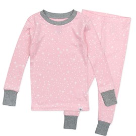 The Honest Company Baby 2-Piece Organic Cotton Pajama Set, Twinkle Star Pink, 5 Years